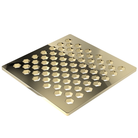 NEWPORT BRASS 4" Square Shower Drain in French Gold (Pvd) 233-407/24A